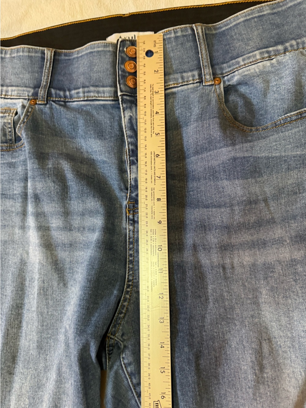 Arula Live In Women’s 18 High Rise 3 Button Skinny Jeans Medium Wash - Picture 7 of 9